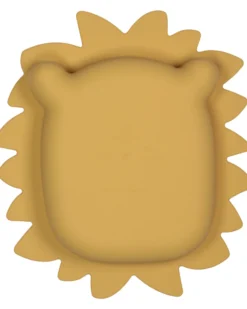 Piatto Leo il Leone - Miele/Oro - Silicone