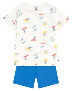 Pigiama Surfisti - Bianco e Blu - 100% Cotone
