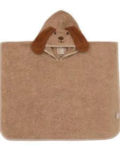 Poncho da Bagno in Spugna - Diego il Cane - Biscotto - 65x62 cm