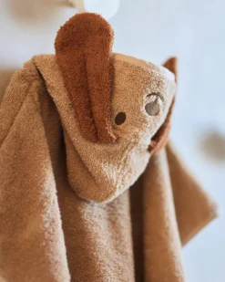 Poncho da Bagno in Spugna - Diego il Cane - Biscotto - 65x62 cm