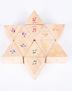 Prismi Sonori - 12 Pezzi - in Legno - 5 x 6 cm - 18m+