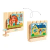 Puzzle In Legno Verticale Casamix - 12 pezzi - 3+ anni