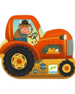 Puzzle Trattore - 16 Pezzi Sagomati