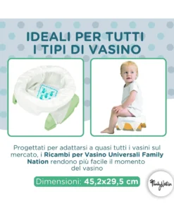 Ricambi Universali per Vasino da Viaggio - 36 Pezzi - Superassorbenti e Antiodore