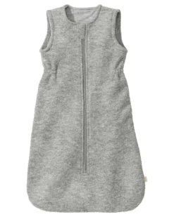 Sacco Nanna con Zip 0/12 Mesi - Grigio - Lana Cotta e Cotone Bio - TOG 2