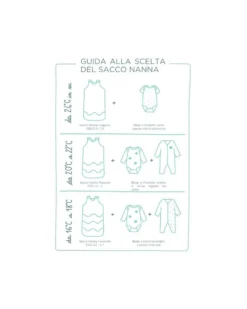 Sacco Nanna Estivo - 90 cm - Sleepy Friends - Celeste - TOG 1.0
