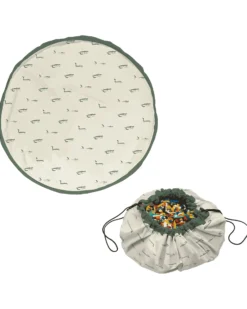 Sacco Portagiochi e Tappeto Gioco 2 in 1 - Coccodrillo