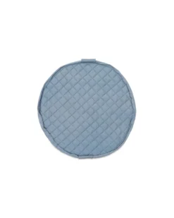 Sacco Portagiochi e Tappeto Gioco Imbottito 2 in 1 Original Cotone Biologico - Blu Papavero