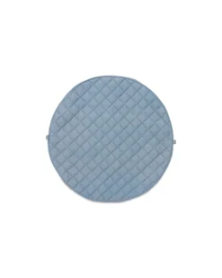 Sacco Portagiochi e Tappeto Gioco Imbottito 2 in 1 Original Cotone Biologico - Blu Papavero