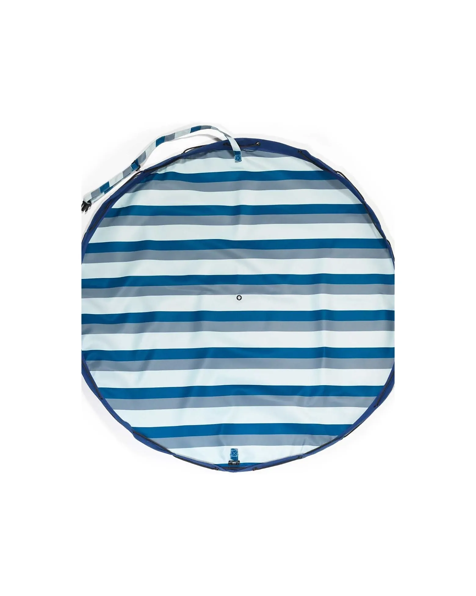 Sacco Portagiochi e Tappeto Gioco da Esterno 2 in 1 - Strisce Blu/Verde
