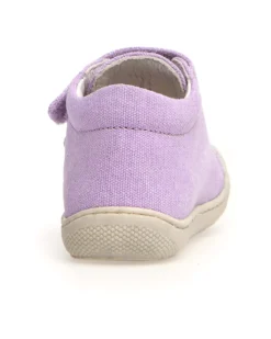 Scarpe in Canvas Cocoon Velcro - Lilla - Suola in Morbida Gomma - Adatte per i Primi Passi