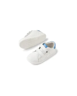 Scarpine I Walk Maverick - Bianco e Azzurro - Pelle Premium - Cammiatori Esperti