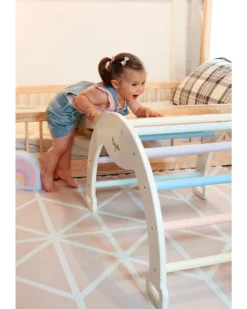 Scivolo/Rampa Montessori 2-in-1 - Legno di Betulla - Sviluppa Equilibrio e Agilità