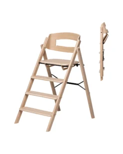 Sedia Evolutiva KLAPP - Naturale - Pieghevole Salvaspazio - Legno di Quercia