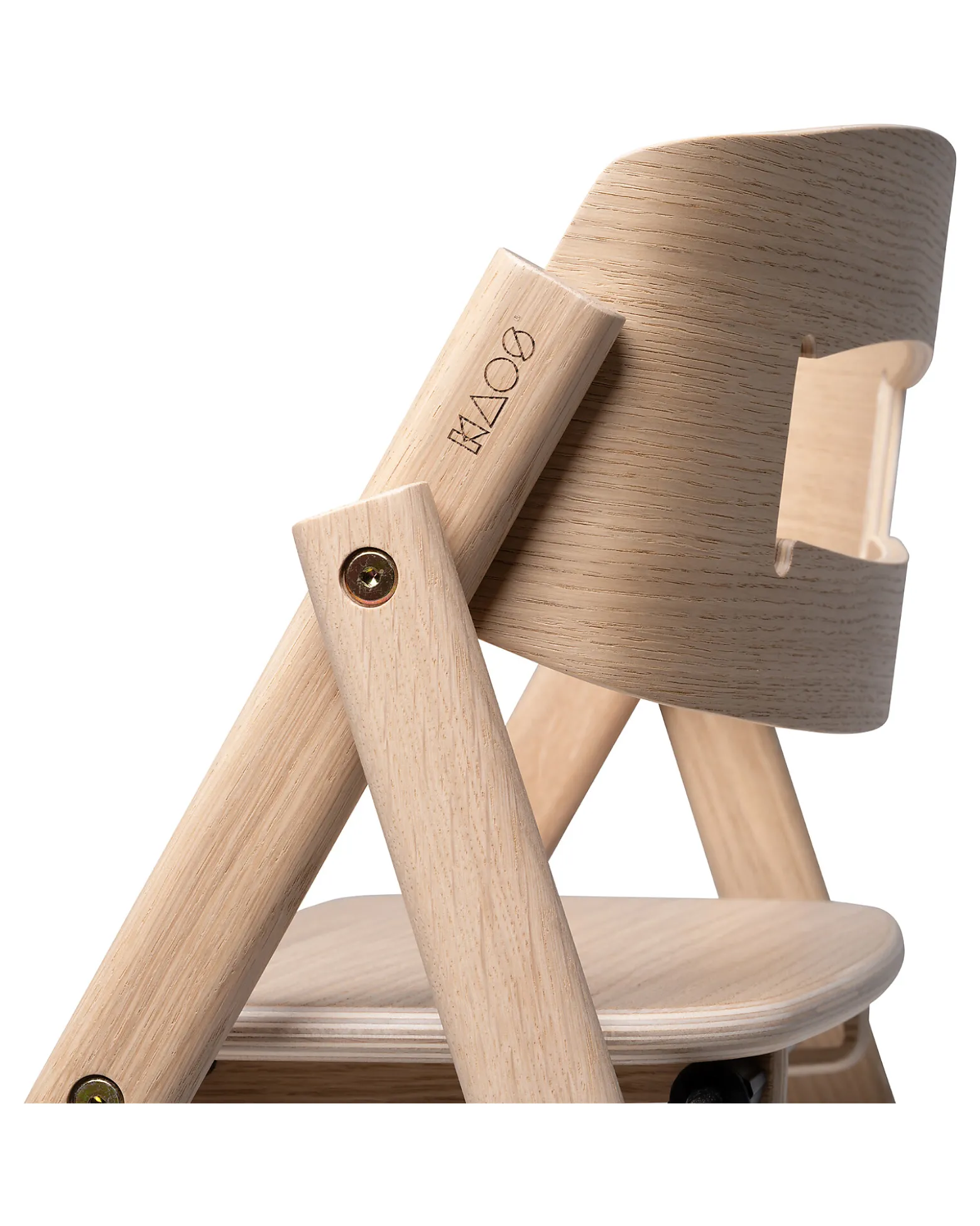 Sedia Evolutiva KLAPP - Naturale - Pieghevole Salvaspazio - Legno di Quercia