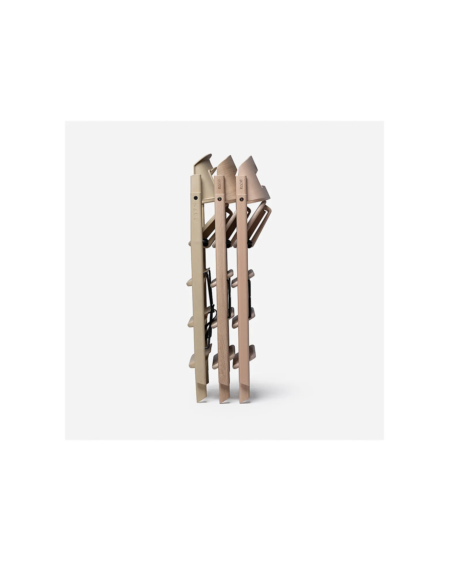 Sedia Evolutiva KLAPP - Naturale - Pieghevole Salvaspazio - Legno di Quercia
