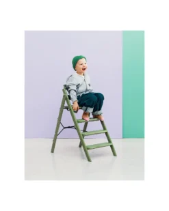 Sedia Evolutiva KLAPP - Verde - Pieghevole Salvaspazio - 100% Materiali Riciclati