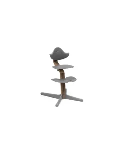 Sedia Evolutiva Nomi - Grigio - Legno di Noce Massello