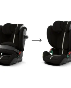 Seggiolino Auto Pallas G3 i-Size Plus - Moon Black - con Cuscino di Sicurezza Avanzata - Gruppo 1/2/3