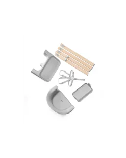 Seggiolone Clikk - Cloud Grey - da 6 Mesi a 3 Anni - Legno Massiccio