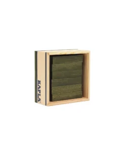 Set Costruzioni 40 Pezzi - Verde - Legno - Educativo e Divertente!