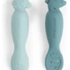 Set 2 Cucchiai da Apprendimento in Silicone - Tiny Farm - Blu