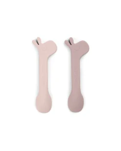 Set 2 Cucchiai in Silicone per Bambini - Lalee - Cipria