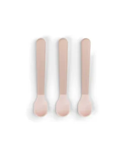 Set 3 Cucchiaini Foodie - Anti-Slip per Neonati - Cipria - 100% PP Alimentare