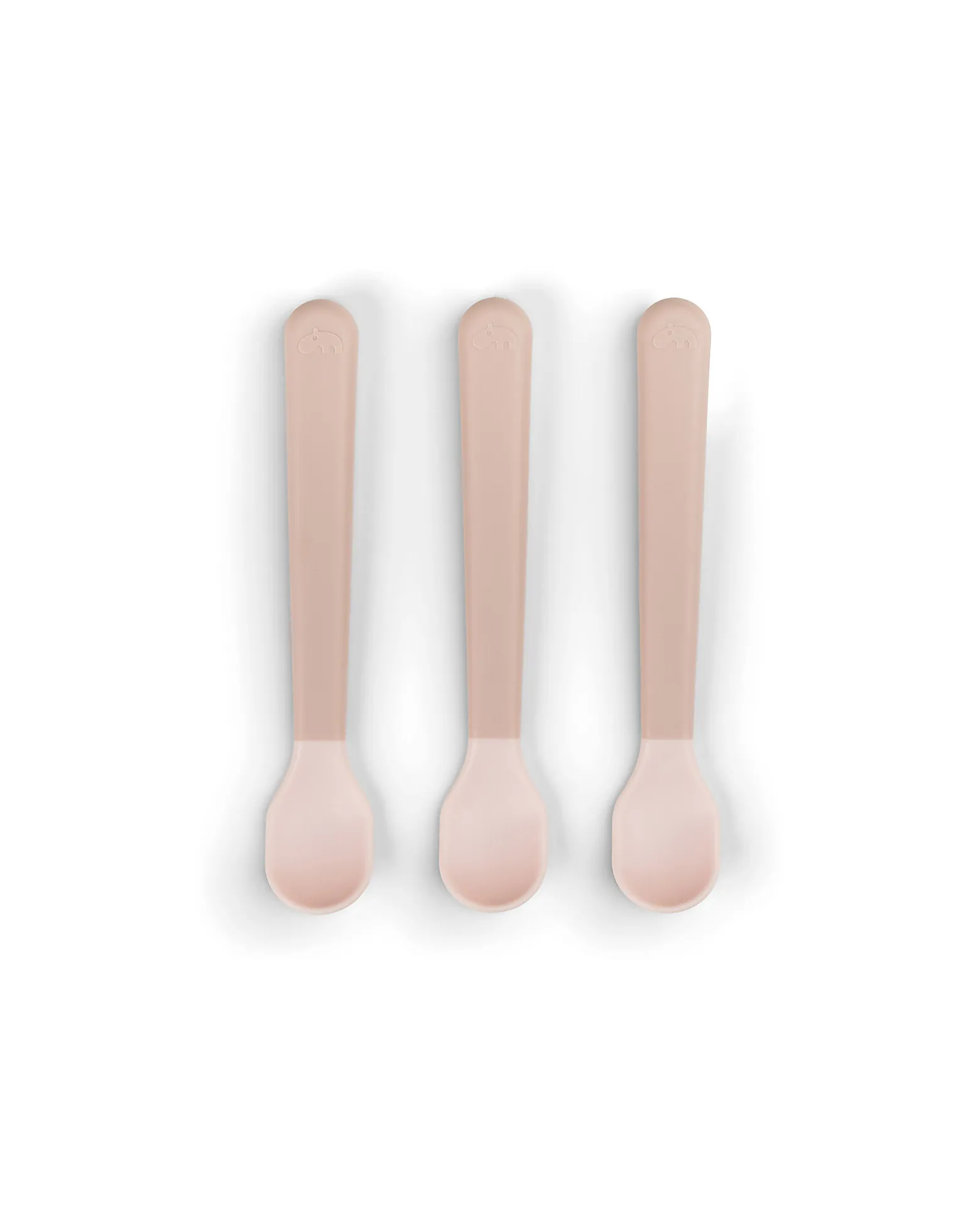 Set 3 Cucchiaini Foodie - Anti-Slip per Neonati - Cipria - 100% PP Alimentare