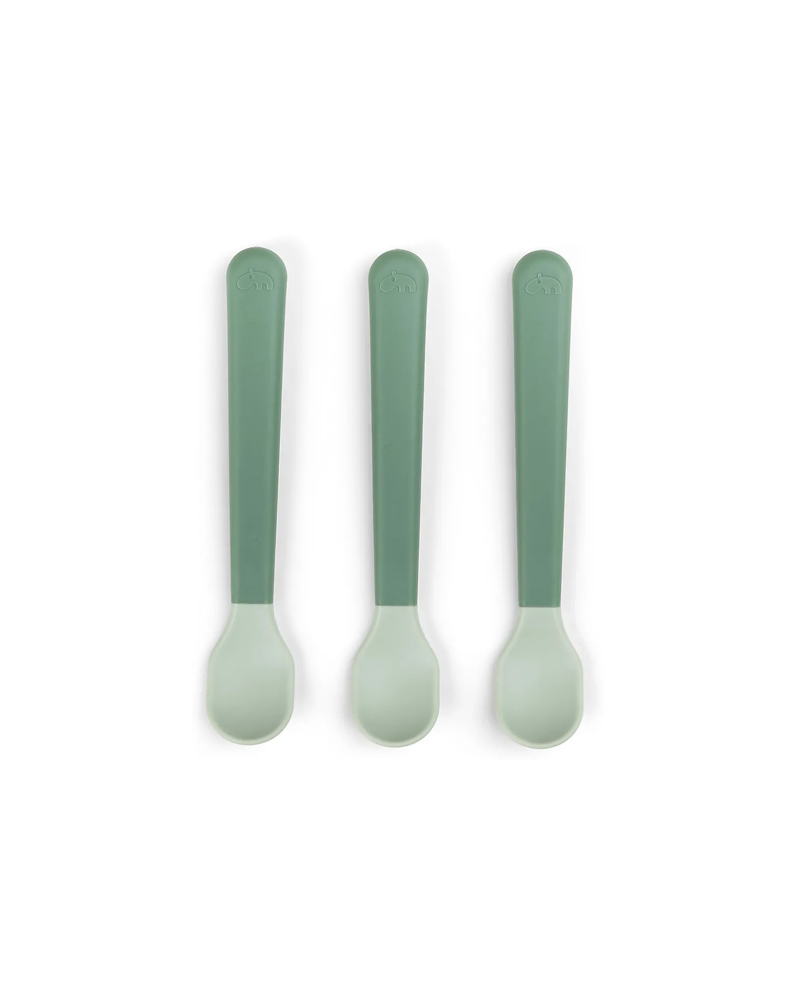 Set 3 Cucchiaini Foodie - Anti-Slip per Neonati - Verde - 100% PP Alimentare