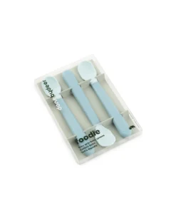 Set 3 Cucchiaini Foodie - Anti-Slip per Neonati - Blu - 100% PP Alimentare