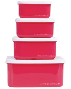 Set di Contenitori Porta Pranzo e Porta Merenda - Ciliegie