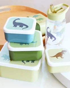 Set di Contenitori Porta Pranzo e Porta Merenda - Dinosauri