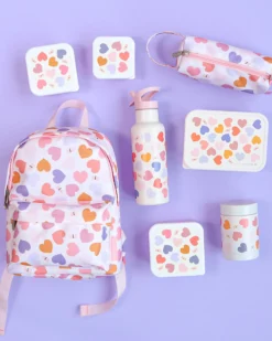 Set di Contenitori Porta Pranzo e Porta Merenda - Cuori