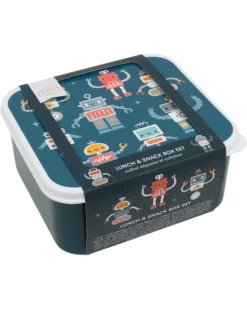 Set di Contenitori Porta Pranzo e Porta Merenda - Robot