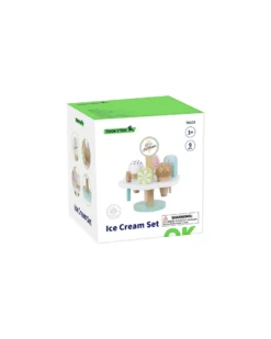 Set Gelato in Legno - 9 Pezzi - 15 x 15 x 16,4 cm - 3+ Anni