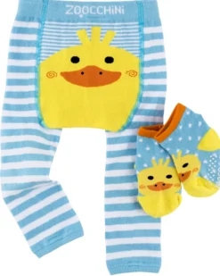 Set Leggings e Calzini Antiscivolo Grip+Easy - Puddles l’Anatroccolo