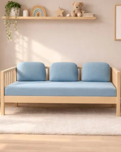 Set 2: Letto Montessori Evolutivo Evi 140x70cm + Cassetto