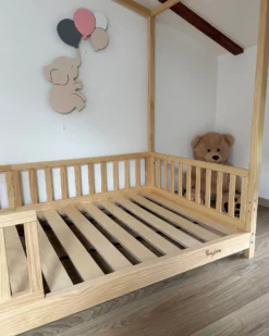 Set 2: Letto Montessori Evolutivo Evi 200x90cm + Materasso 12 cm Aloe Vera