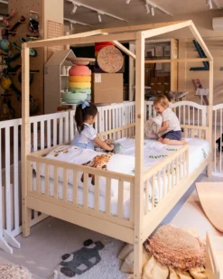 Set 2: Letto Montessori Evolutivo Evi 200x90cm + Materasso 14 cm Antiacaro