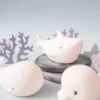 Set 3 Mini Luci Waterproof - Gioco da Bagno Luminoso - Squalo Delfino e Balena