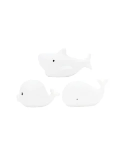 Set 3 Mini Luci Waterproof - Gioco da Bagno Luminoso - Squalo Delfino e Balena