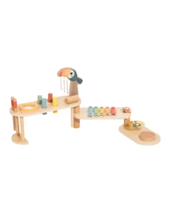 Set Musicale Ripieghevole in Legno - 32,2 x 12 x 29,1 cm - 3+ Anni