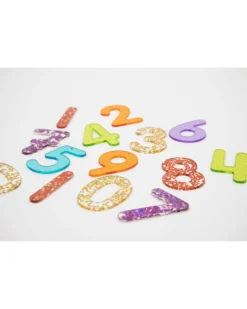 Set 14 Numeri Glitterati per Lavagna Luminosa - Divertimento e Conoscenza Sensoriale