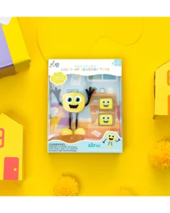Set Personaggio Alex - con 2 Cubi Inclusi - Giallo - Adatto da 3 anni - 100% Plastica Riciclata