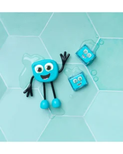 Set Personaggio Blair - con 2 Cubi Inclusi - Azzurro - Adatto da 3 anni - 100% Plastica Riciclata