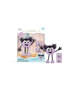 Set Personaggio Lumi - con 2 Cubi Inclusi - Viola - Adatto da 3 anni - 100% Plastica Riciclata