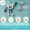 Set Personaggio Sammy - con 2 Cubi Inclusi - Rosso - Adatto da 3 anni - 100% Plastica Riciclata