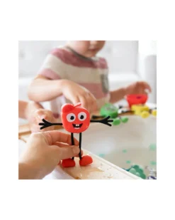Set Personaggio Sammy - con 2 Cubi Inclusi - Rosso - Adatto da 3 anni - 100% Plastica Riciclata