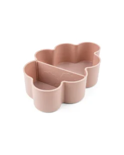Set Porta Merenda Box Portapranzo e Cannuccia - Cipria - Perfetto per Asilo e Gite Fuori Porta